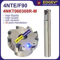 Fraise à alimentation élevée 4NTE90, série complète 7-17mm, 4N TE90 4NKT 040208 4NKT040204, insert en carbure, porte-outil de fraisage en métal cnc 5