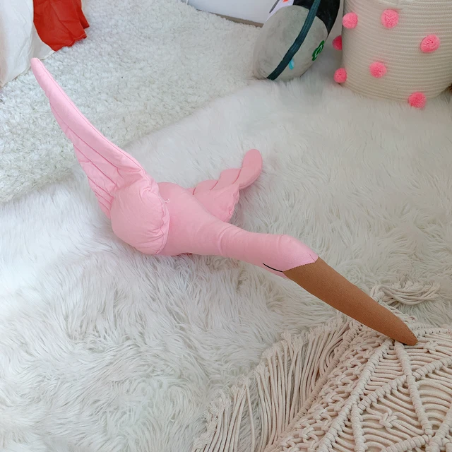 Cotton Line Wall Hanging Swan Plush Stuffed Doll Nursery Room Pendant Home Bedroom Kids Room Decoration Baby Soothing Pillow Hot 4