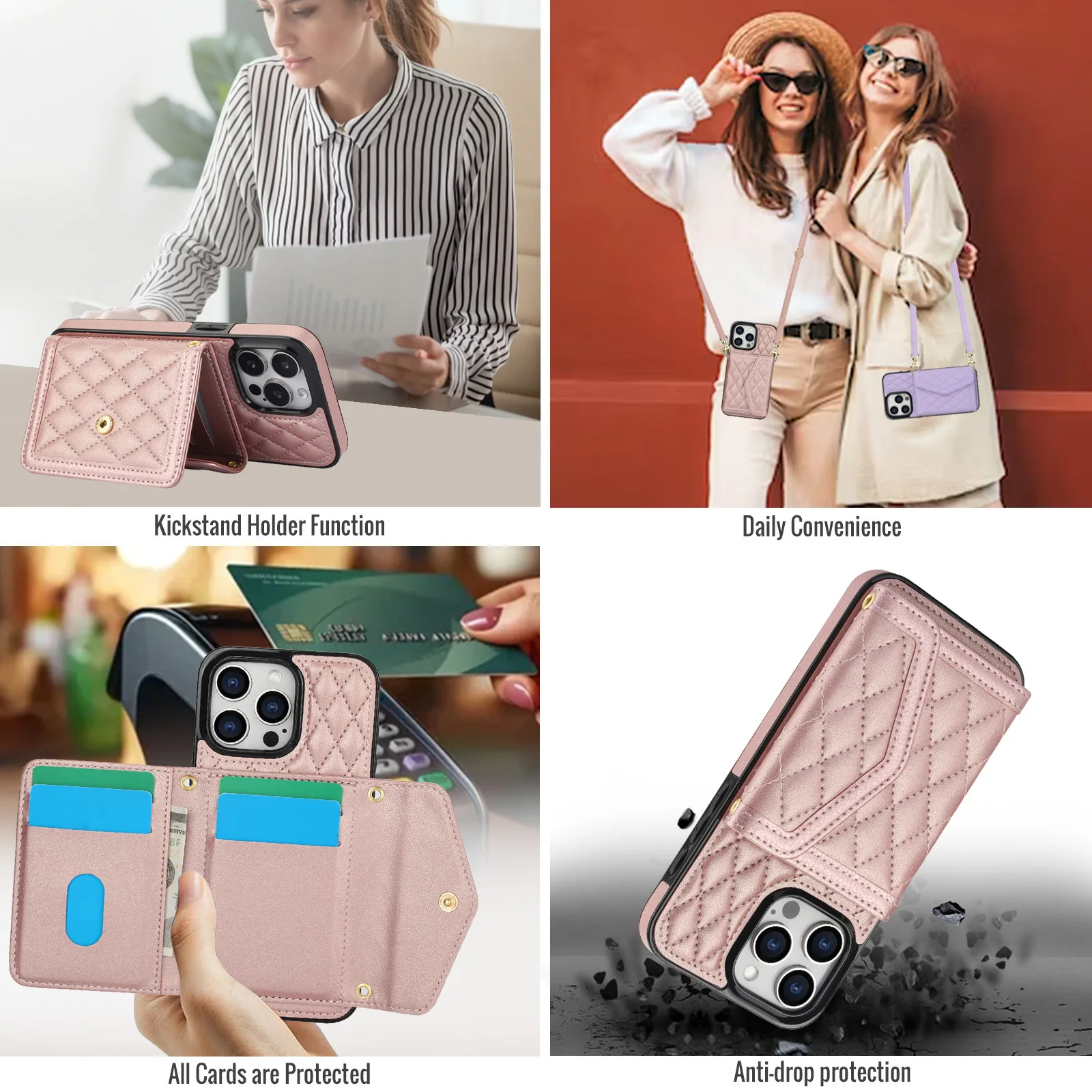 Designer Crossbody Phone Case with Card Slot Holder