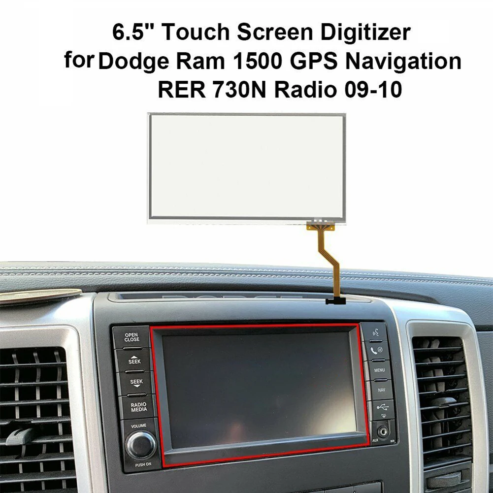 

1x 8-Pin 5V Touch Screen Glass Digitizer For MYGIG Uconnect 6.5\" REN RER RHR 07-10 Radio High Quality Interior Replacement Part