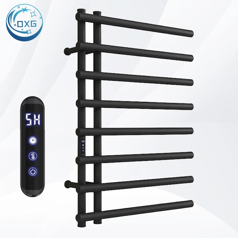 ราวแขวนผ้าเช็ดตัวไฟฟ้าสแตนเลสสตีลหรูหรา OXG ใช้สำหรับทำความร้อนและอบแห้งผ้าเช็ดตัว 1