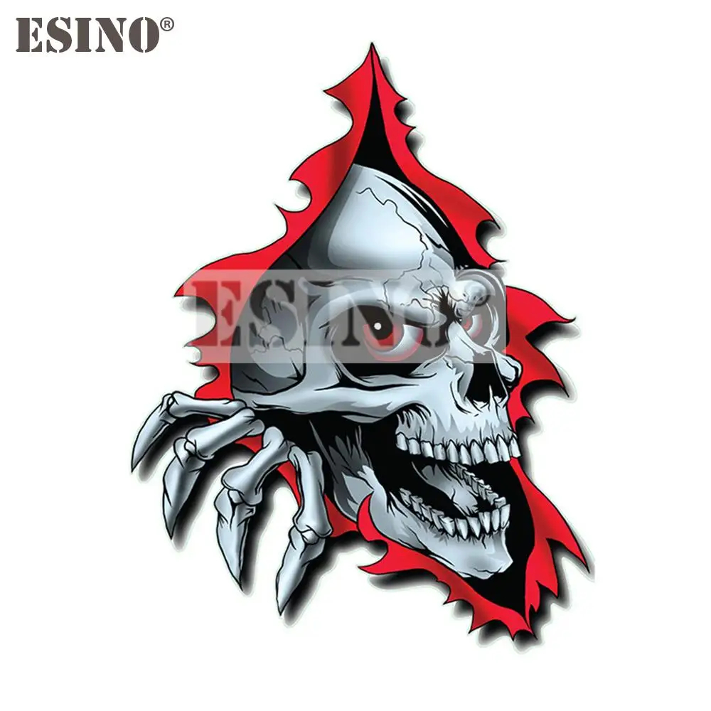 

Автомобильный Стайлинг, креативная крутая, эритрозит, Череп, ПВХ, водонепроницаемая наклейка для кузова автомобиля, Декоративная Виниловая наклейка