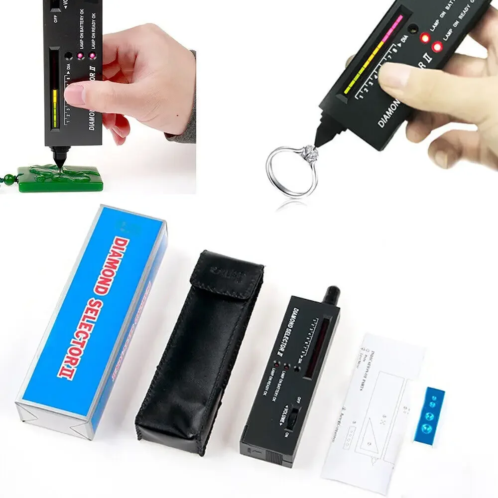 Diamond Tester Pen Environmental Protection 9V Battery High Accuracy Jewelry Moissanite Tester Thermal Conductivity Meter