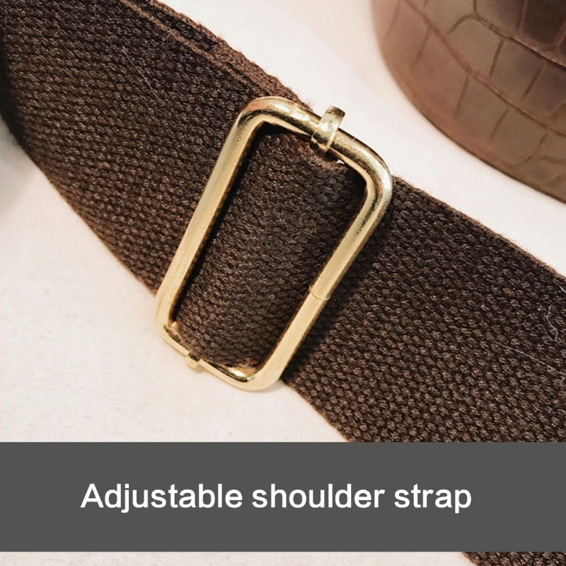 Portable Alligator-print Crossbody Storage Bag Trendy PU Leather Bag