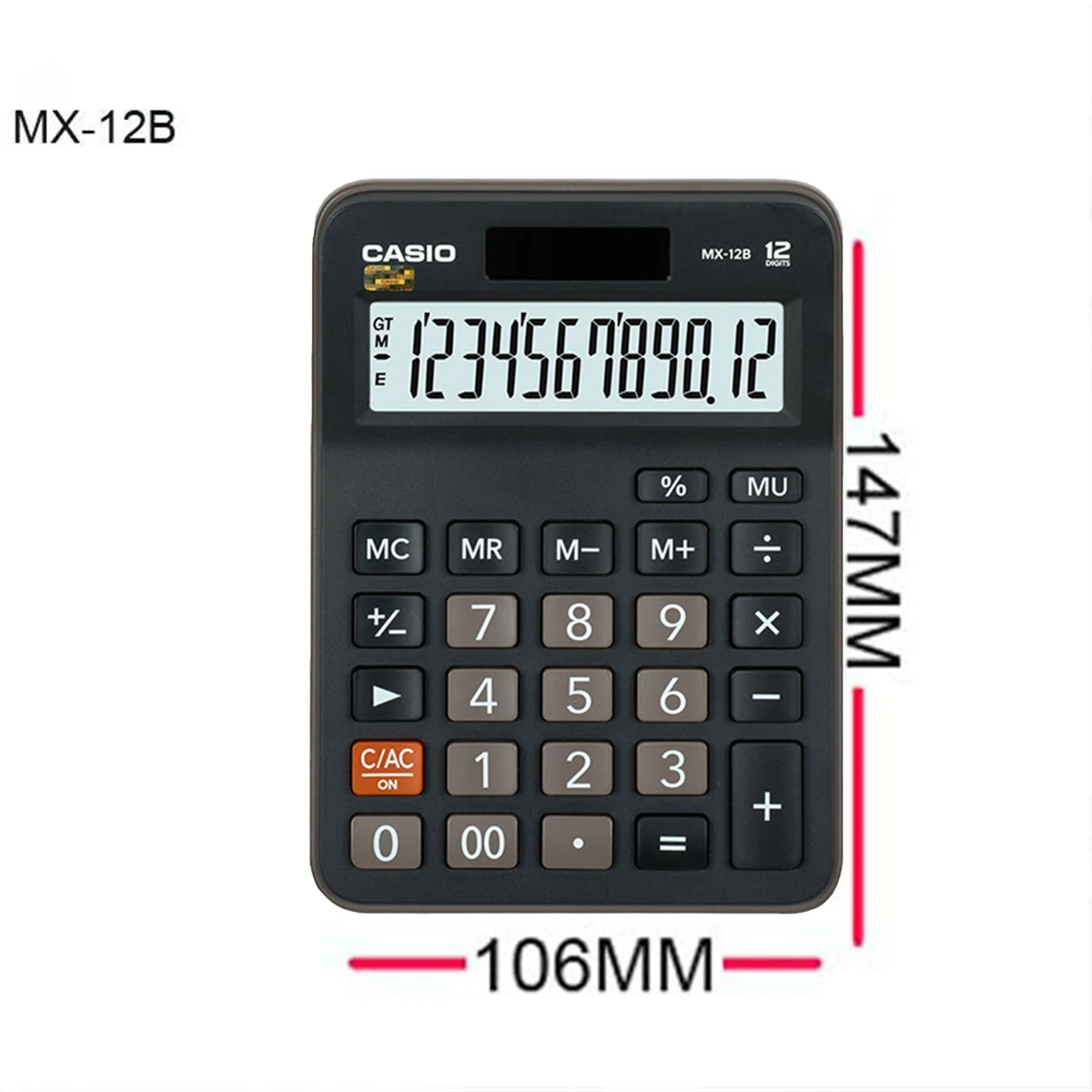 Casio Dual Power 12-Digit Desktop Calculator