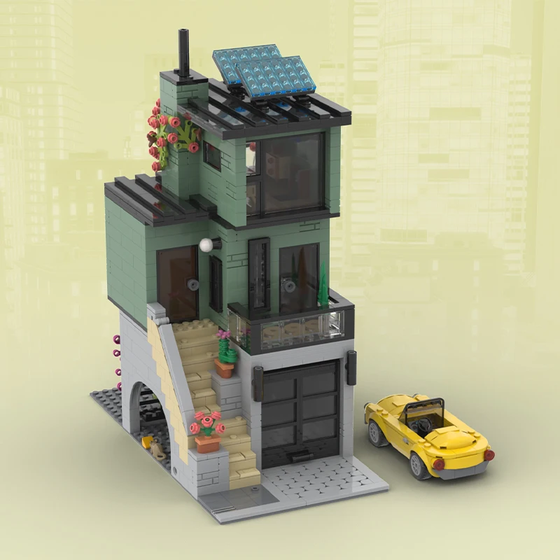 

NEW 1305PCS City Hot Selling Street View Moc Modular Downtown Loft Building DIY creative ideas Children Toy birthday Gift Blocks