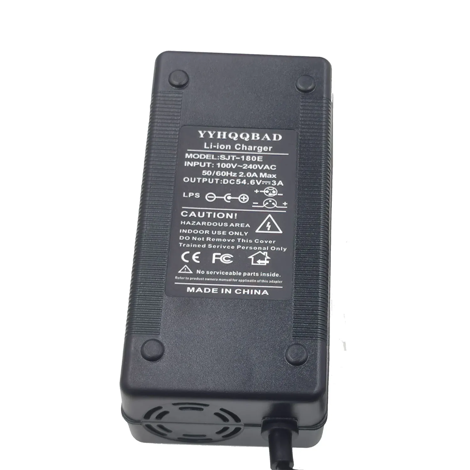 리튬 배터리 충전기, 48V 리튬 배터리 팩용, XT60 플러그, 54.6V3A 충전기, 54.6V 3A