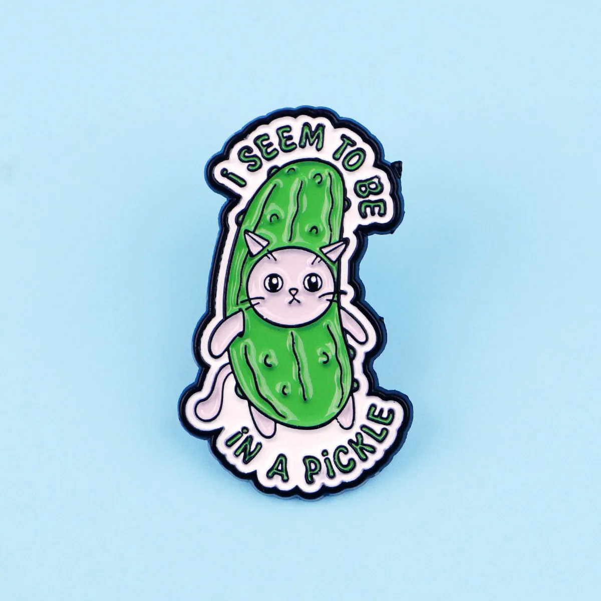 Charming Cat Enamel Pin Brooch – Stylish Metal Lapel Accessory and Gift