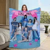 Band Warm Soft Plush Nap Blankets Sofa rug for H-HEART Living Room Office Bedroom Home I-IVE Travel Kid Gifts Flannel R-REBEL 1