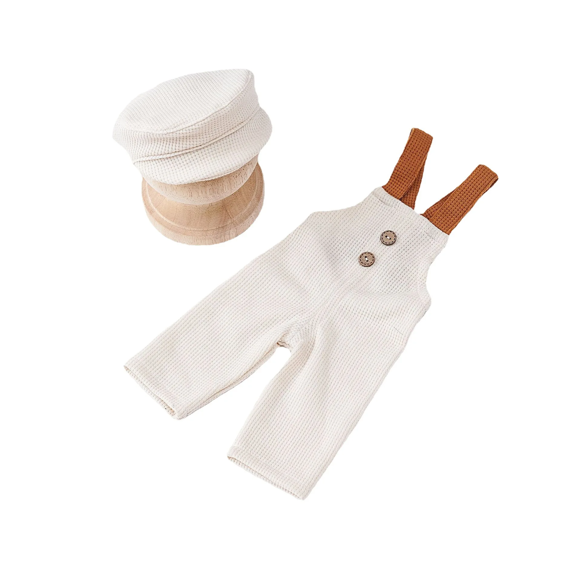 Photoshoot Props Knitted Baby Boy Costume Newborn Photography Props Overalls Suit Infant Bodysuit Newborn Photography Outfit Baby Girl Accessorie