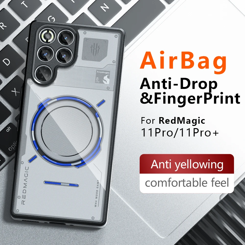 ZTE Nubia RedMagic TPU Border Anti-Drop Case with Integrated Button and Airbag Protection
