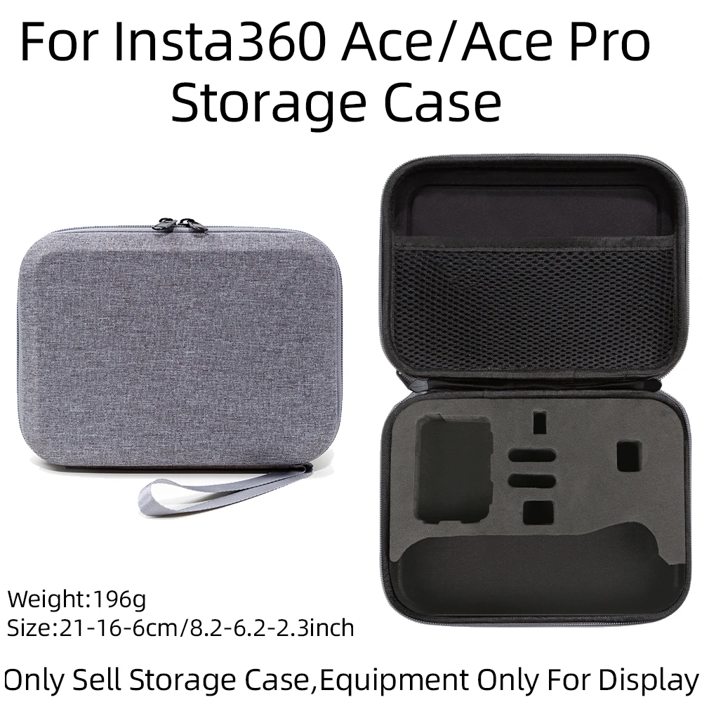 

For Insta 360 Ace Pro/ Ace Large Capacity Camera Bag Clutch Bag Accessory Bag Flexible Inner Lining Shockproof And Anti-Fall