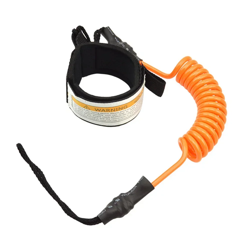 Surfboard Leash Surf Sup 4 Feet Ankle Leash Elastic Coiled Stand UP Paddle Board Leg Rope
