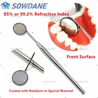 Dental Front Surface Mouth Mirror Reflector 85% or 99.2% Ultra Definition with Rohdium or Special Material Coated Autoclavable 1