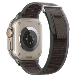 Breathable Nylon Trail Loop Strap for Ultra 49mm (Green Dark gray)