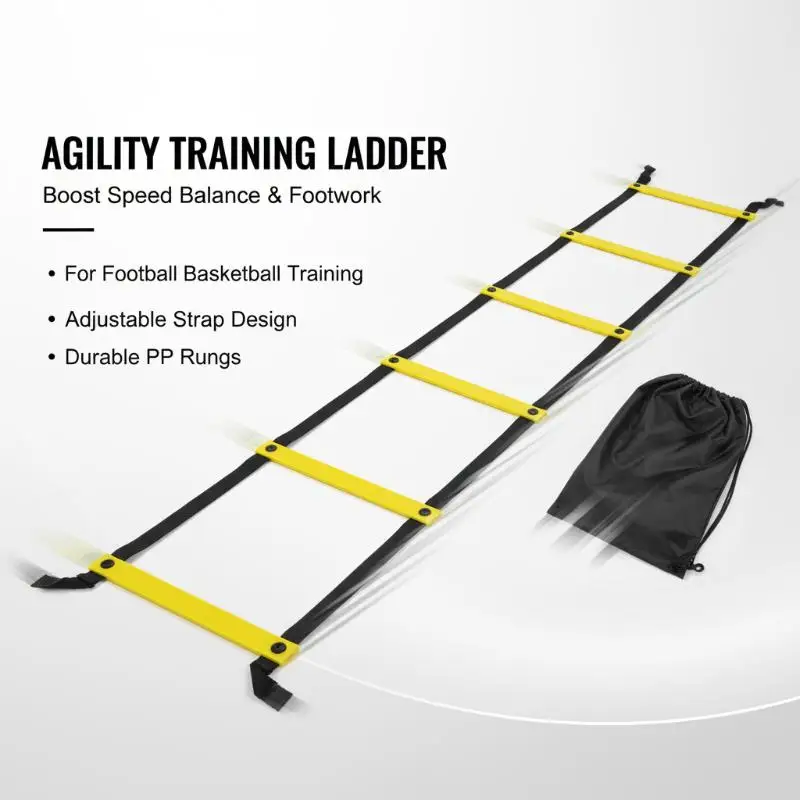 Scale di Agilità con Cinghie in Nylon, Attrezzatura per Allenamento di Velocità e Calcio - immagine 3