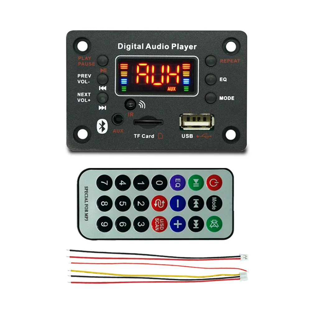 

DC7-20V Digital Power Amplifier Board 2*40W Power amplifier board Audio Stereo Bluetooth 5.0 mp3 decoder