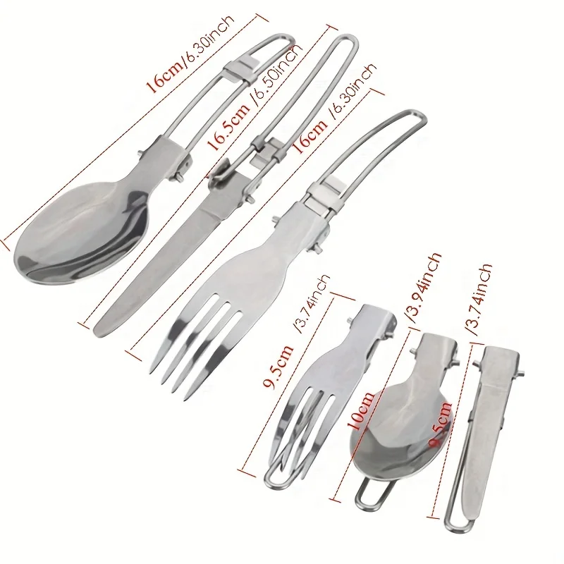 Camping Cookware Set Portable Cookware Kit Outdoor Survival Pot Cooking Tool Set Stainless Pot Nature Hike Picnic Equipment