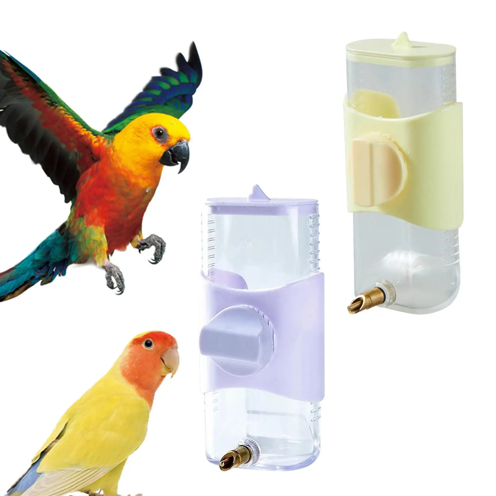 Pet Bird Water Feeder Cage Accessoires Bird Cage Suspended Automatic Water Dispenser Parrot Dispenser Waterer