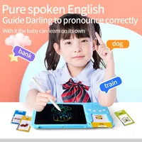 Talking Flash Cards LCD Writing Tablet Board Pad Toy Learning Education Preschool Montessori Speech Therapy Autism Toys for Kid 2