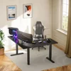 Electric L Shaped Standing Desk Dual Motor Height Adjustable 220lb Load Spacious Desk Sit-stand Desk 2