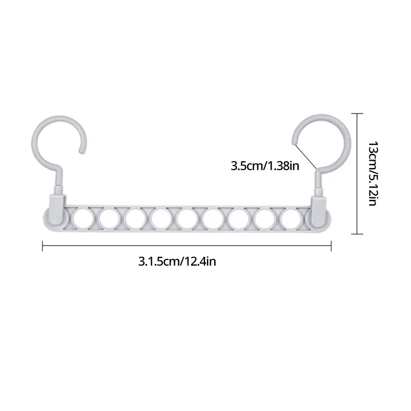 1pcs Nine Hole Hanger Creative Multi Functional Hanger Household Internet Popular Magic Storage Artifact