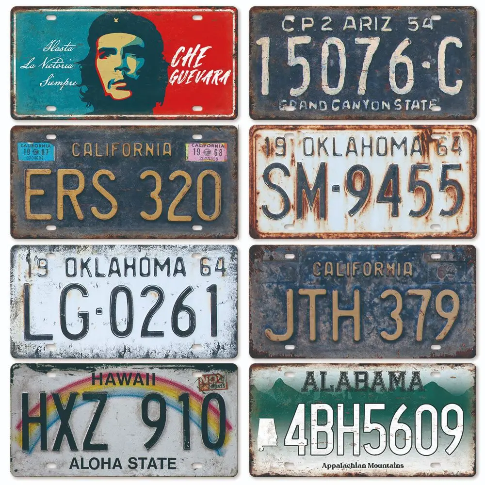 

Винтажный американский номерной знак 30x15 см, металлический плакат, поделки, фоновое украшение на стену, подходит для бара, клуба, пещера, украшение для дома