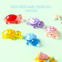 Glow-in-the-dark Turtle Mini Resin Photo Accessories Desktop Decoration Glow-in-the-dark Turtle Ornamental Fish Tank Mini 2