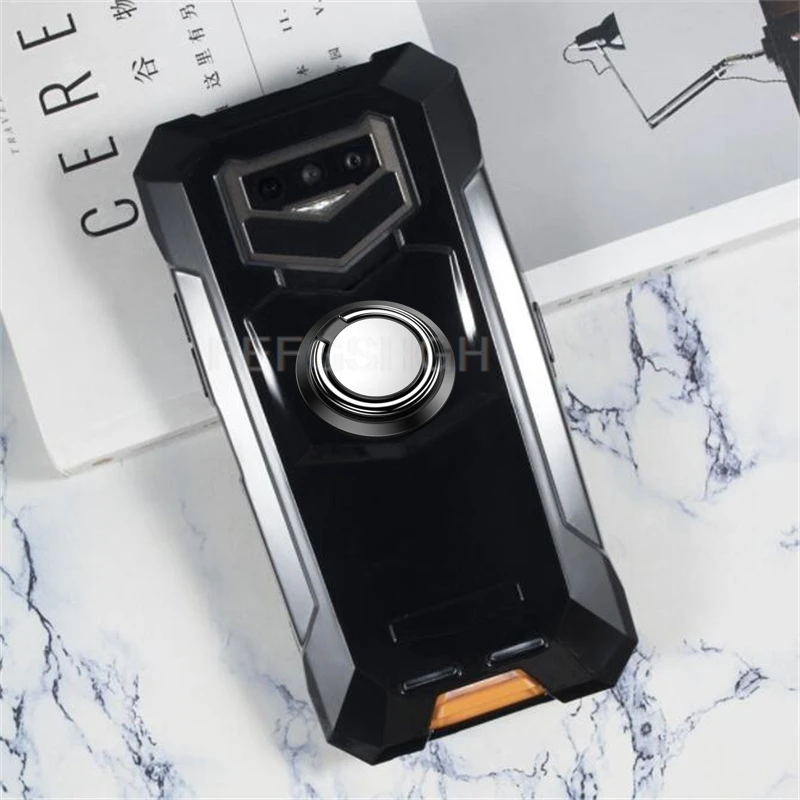 Premium TPU Soft Silicone Phone Cover with Back Ring Holder Bracket