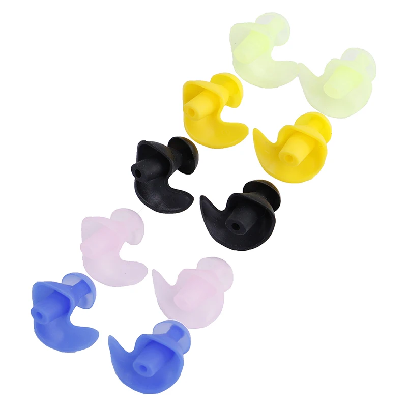 1Pair Diving Swim Soft Ear Plugs Water Silicone Waterproof Soft Silicone For Adult/Children Anti Noise Foam Sleep Work Reusable 2