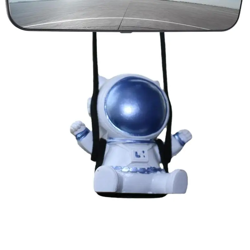 

Rearview Mirror Swing Pendant Colorfast Astronaut Shape Pendant With Swing Automotive Interior Accessories For Car Keychains