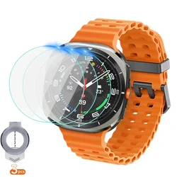 Premium HD Tempered Glass Screen Protector for Smartwatches with Convenient Film Application Tool (3 PCS)