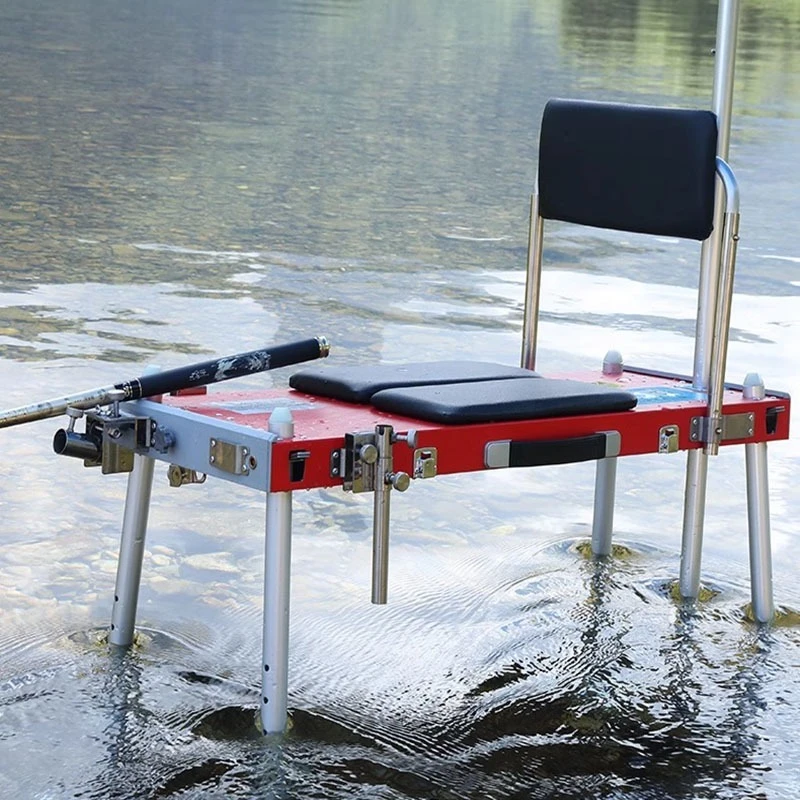 Small fishing platform ultra-light folding multifunctional telescopic portable small fishing platform chair