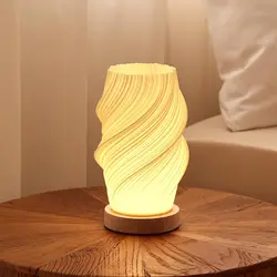 Vintage Boho Mid - Century Bedside Table Lamp with Warm Cozy Lighting (A)