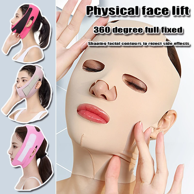 

Тонкая маска для лица, средство для ухода за кожей, ремень, подтяжка, уменьшение двойной маски до подбородка, Женская полоска для филировки л...