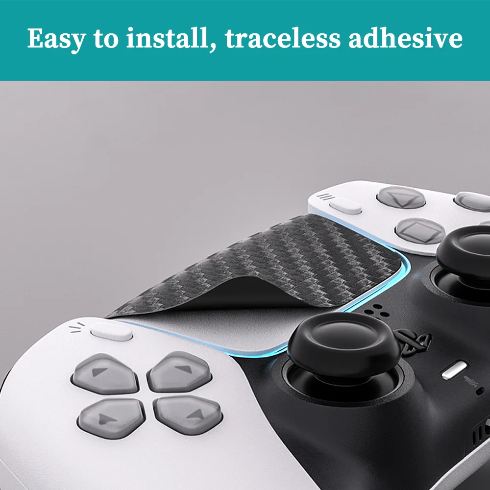 Kůže nálepka pro PS5 regulátor celistvý barva multiple-texture nálepka pro playstation 5 touchpad protect(2 pcs)