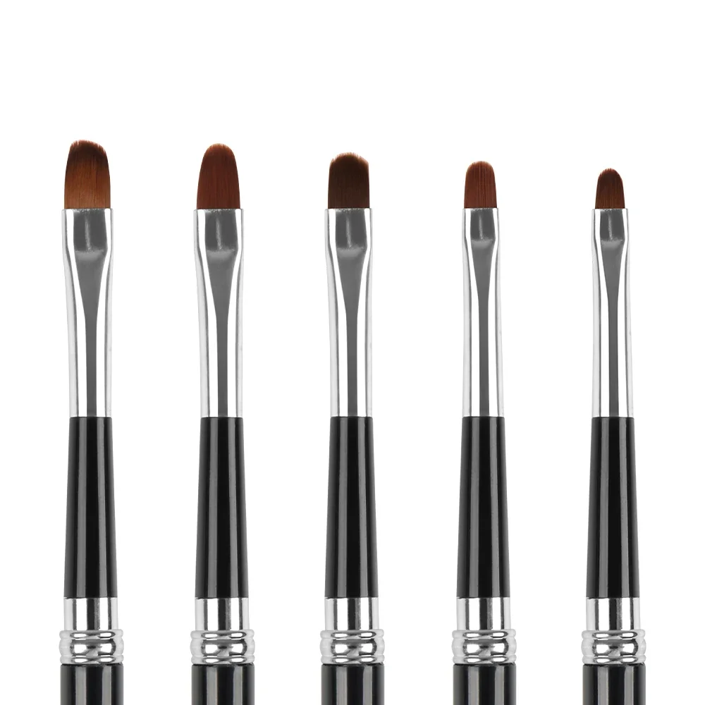 Description Picture 2 of itemBQAN #2#4#6#8Oval Brush UV Gel Nail Brush Nail Art Painting Pen Tools Manicure Art Acrylic Brushes Nail Drawing Pen Tools