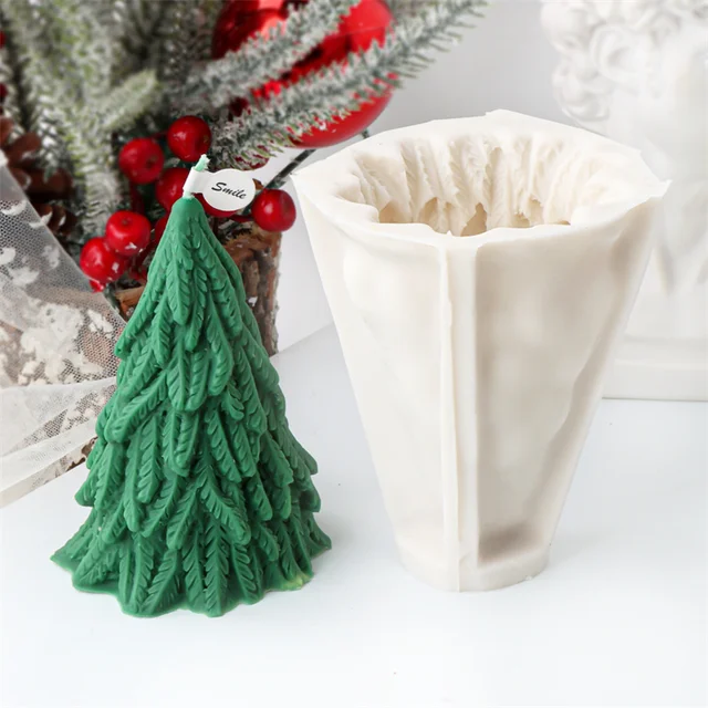 Lot De 2 Moules à Bougie 3D En Silicone - Formes Poire/éventail Ou Bouteille/lanterne - Pour Bougies, Savon, Chocolat