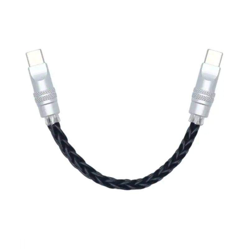Fashionable Type C Braided Cable with Silver-Plated Copper for Fast Charging and Data Transfer