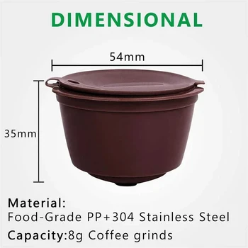 3pcs/Set Refillable Dolce Gusto Coffee Capsule Nescafe Dolce Gusto Reusable Capsule Gusto Capsules Dolce Gusto Refill 200 Times 5