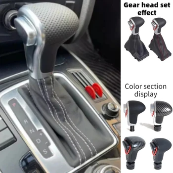Car interior accessory Carbon Fiber Gear Shift Knob For Audi A4 B8 A5 Q5 A6 C6 A6L C7 automatic replacement for Audi drivers 1