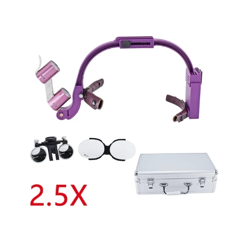 Dr.kim-歯科用倍率のLEDヘッドランプ、双眼ルーペ、5w、歯科技工