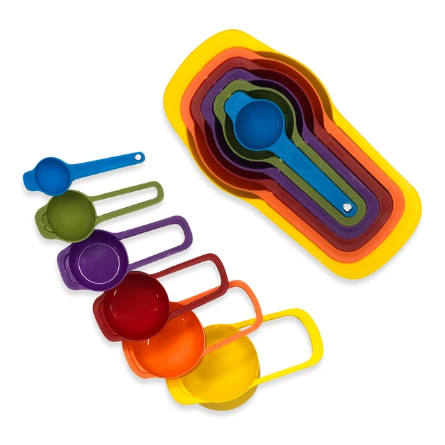 Tupperware Measuring Cups Set 6  Plastic Measuring Cups Spoon Set - Measuring  Cup - Aliexpress