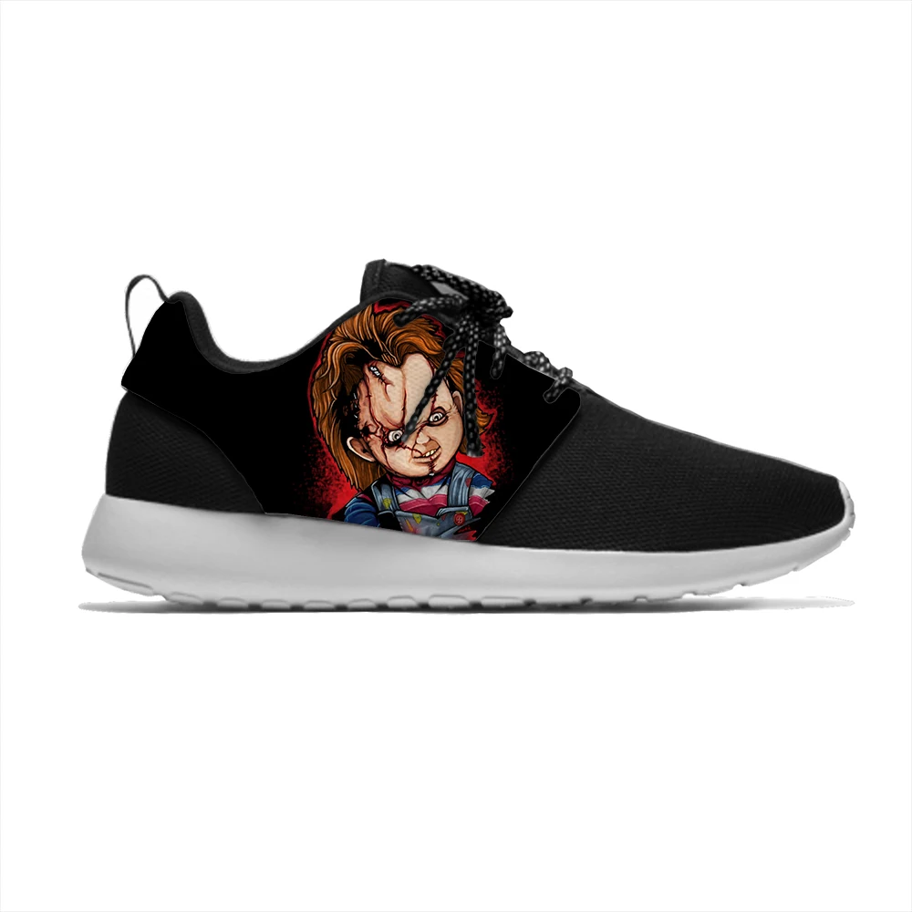 Movie Cool Chucky Horror Funny Personality Classic Sport Running Shoes Casual Breathable Lightweight 3D Print Men Women Sneakers