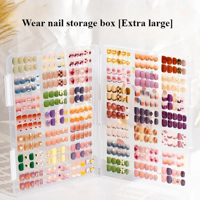 Nail Wear Storage Box Dustproof Transparent Storage Book Nail Plate Style Works Display Color Card Book Nails Supplies tool new 6