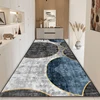 Modern Luxury Long Corridor Carpet Non-slip Stairway Hallway Stairs Decoration Rugs Washable Kitchen Mat Customizable Aisle Rug 2
