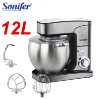 12L Stand Mixer Kitchen Aid Food Blender Cream Whisk Cake Dough Mixers With Bowl Stainless Steel Chef Machine Charm Sonifer 1