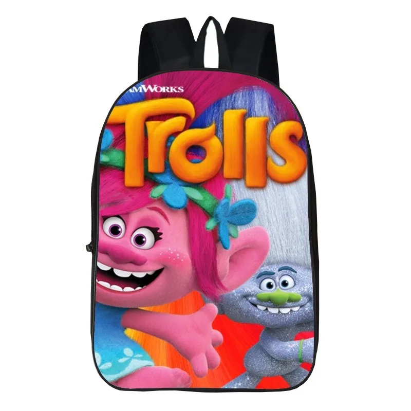 Trolls Poppy Branch Backpack Schoolbag Travel Notebook Bag Gifts For Kids Students