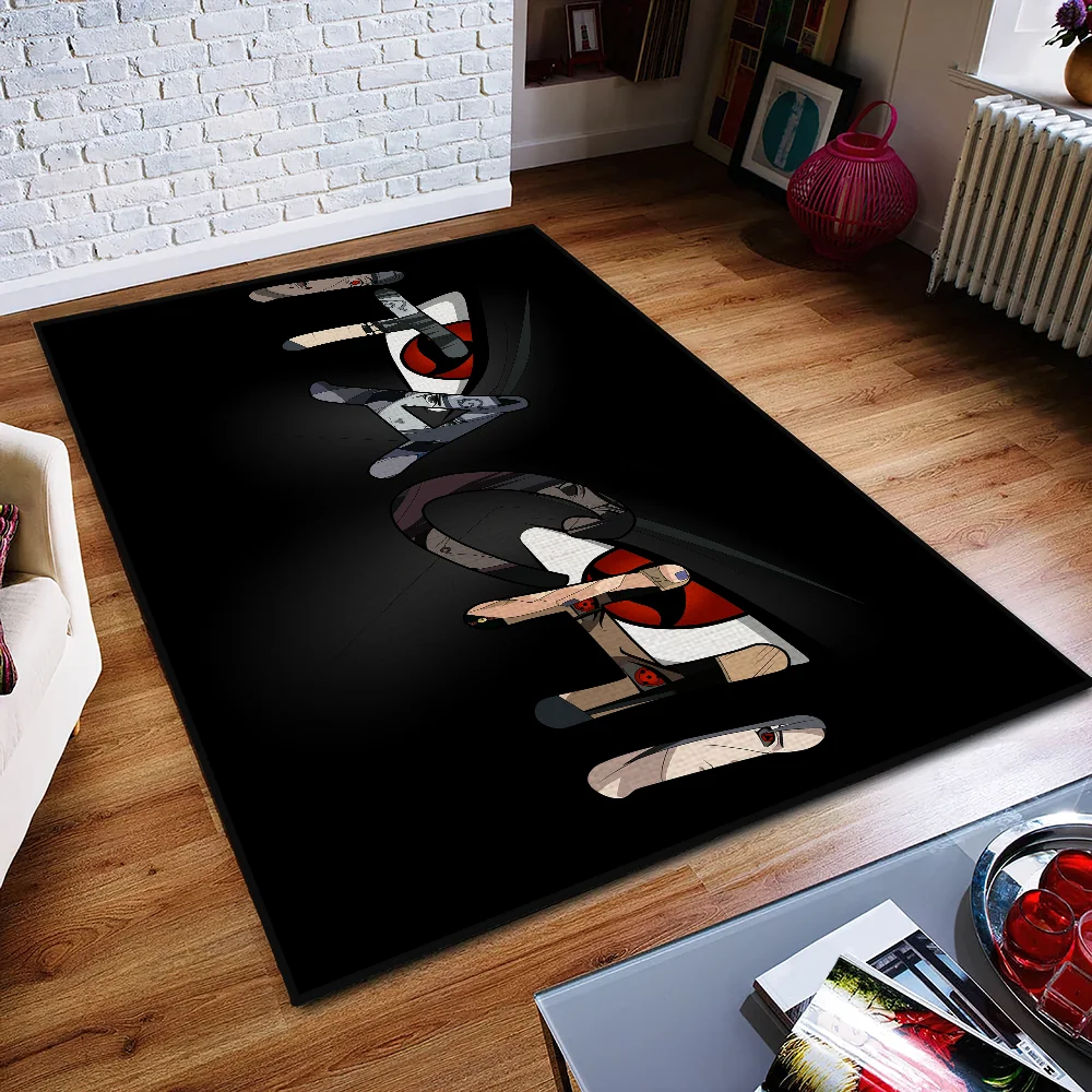 Door Mat Anti-Slip Kitchen Bedroom Handmade A-Akatsuki Anime Tufted Rug Carpet Living Room N-Narutos Entrance Decoration 2