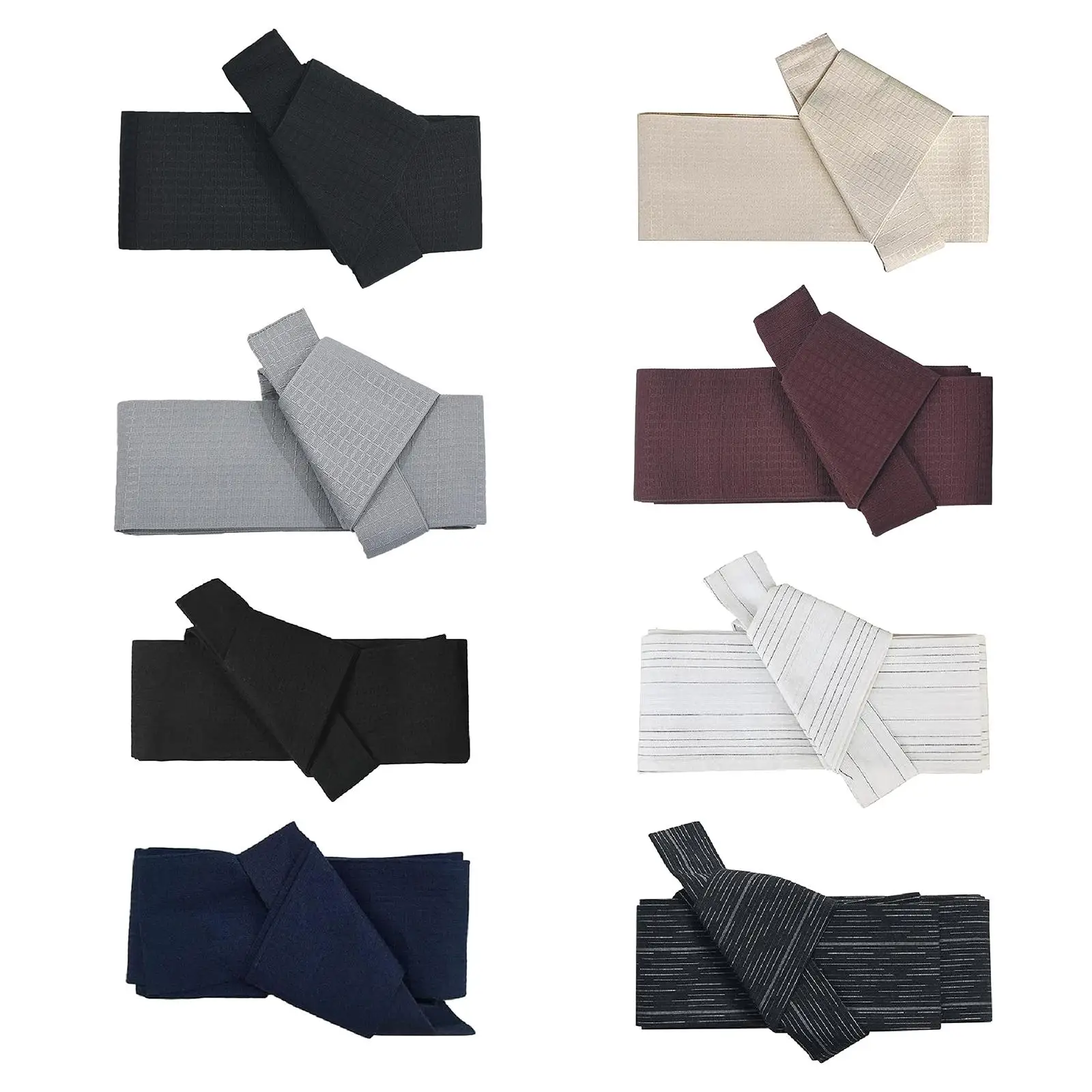 Kimono Obi Belt for Men Comfortable Waist Band Polyester Portable Traditional
